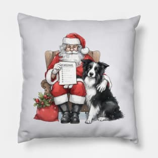 Making a List - Border Collie Pillow