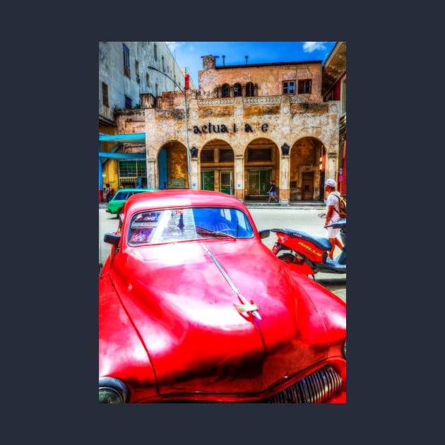 Red Car, Havana, Cuba by tommysphotos