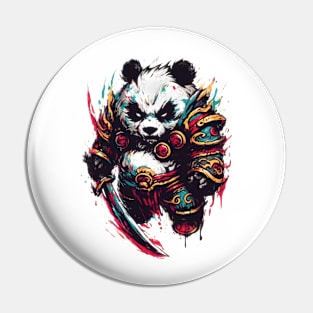 Panda warrior fantasy Pin