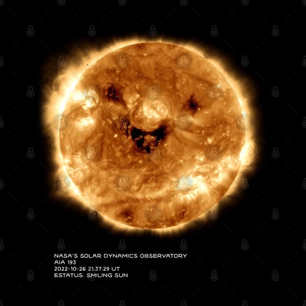 Smiling Sun Nasa's Solar Dynamics Observatory by Creatum