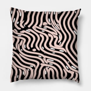 hypnotic lines pattern Pillow