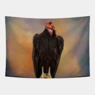 Portrait of a California Condor Tapestry