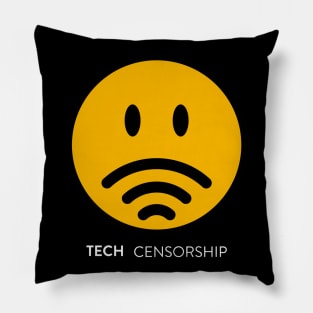 Mr-Fi Tech Censorship - Darks Only Pillow