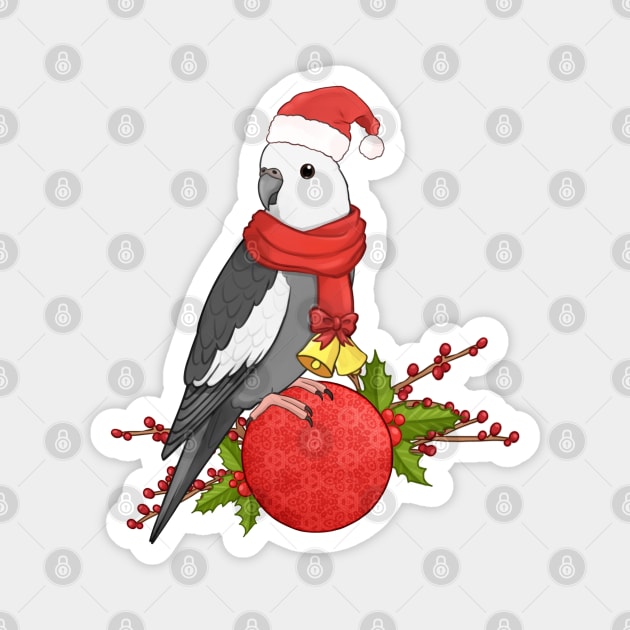 Xmas Cockatiel Magnet by merue