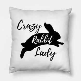 Crazy Rabbit Lady Pillow