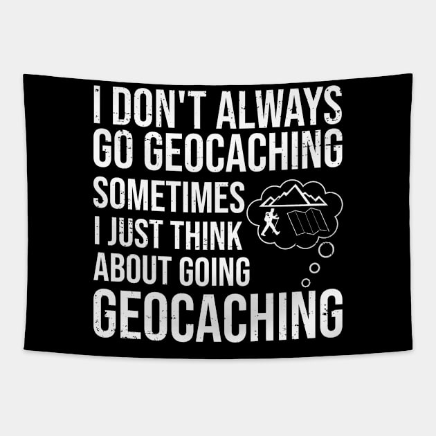 Geocaching Gps Cache Geocacher Coordinates Geocache Logbook Outdoor Hobby Geocachers Gift Nature Geo Hiking Letter Boxing Forest Funny Adventure Caching Love Treasure Lost Place Cacher Compass Gift Id Tapestry by jkshirts