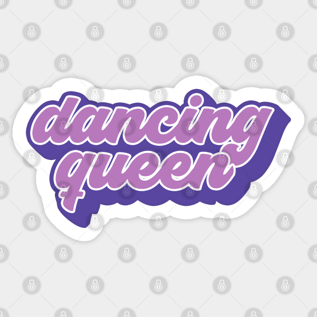 Groovy Dancing Queen Vintage 70s Dance Gift - Dancing Queen - Sticker ...