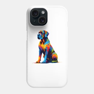 Vibrant Broholmer Dog in Colorful Splash Art Style Phone Case