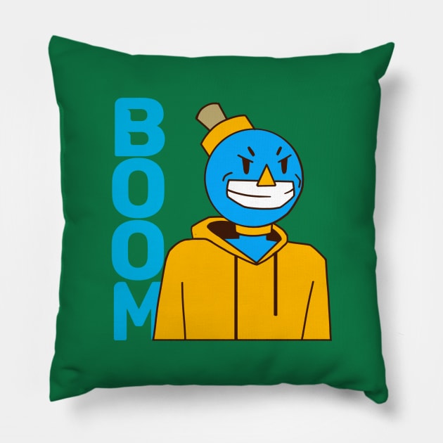 "Boom" Bomb Shirt Pillow by Nessley_Art