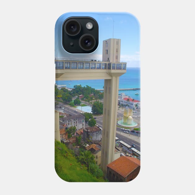 Lacerda Elevator in Salvador de Bahia Phone Case by Marccelus