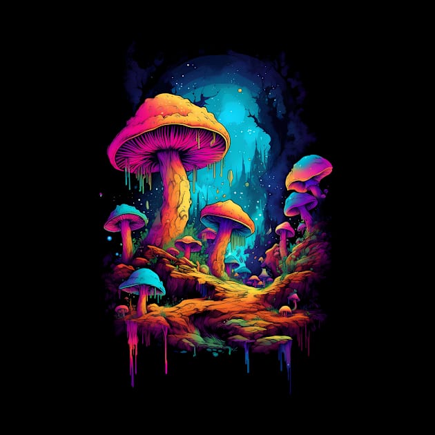 Psychodelic mushrooms trip by KATTTYKATTT