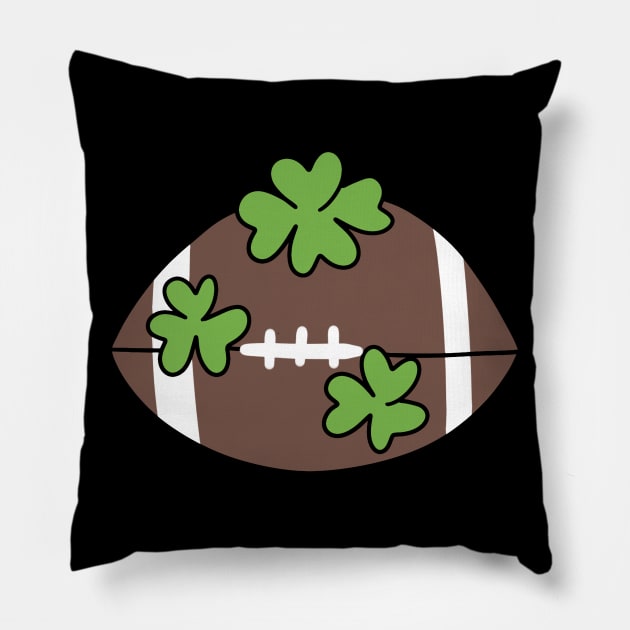 Lucky Football Pillow by saradaboru