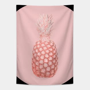 Pineapple in Millennial pink minimalist design Tapestry