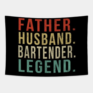 Bartender Dad Vintage/ Father. Husband. Bartender. Legend. Tapestry