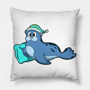 Seal with Pillow and Sleeping cap Pillow