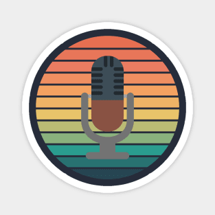 Sunset Podcaster Magnet