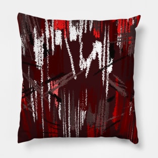 horror - scratching design Pillow