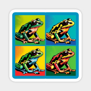 Arrow Frog Pop Art - Cool Frog Magnet