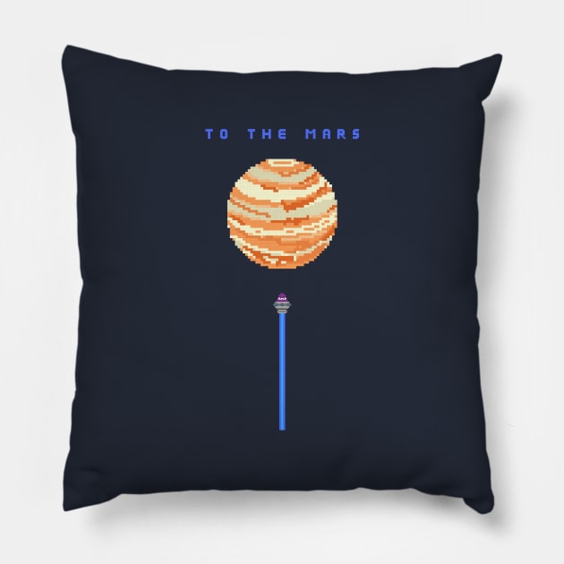 Pixel Explorers: To the Mars Pillow by PixelwearStore