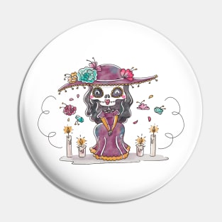 Day of the Dead La Calavera Catrina Pin