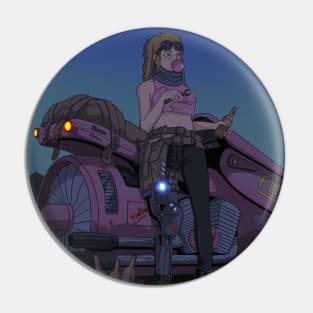 Cyberpunk Girl Pin