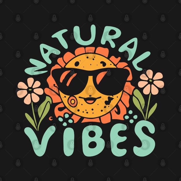 Natural Vibes Retro 70s Boho Sun by craftydesigns