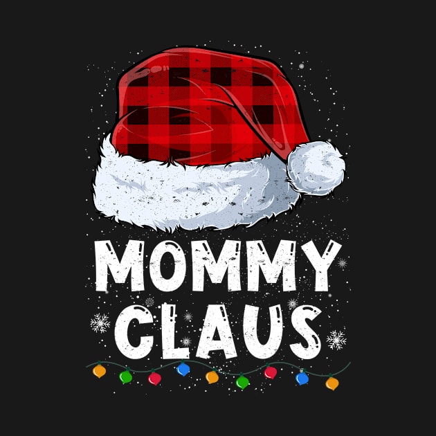 Mommy Claus Red Plaid Christmas Santa Family Matching Pajama by tabaojohnny