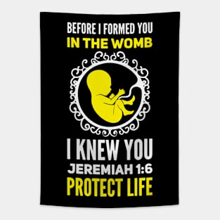 Protect-Life Jeremiah 1:5 - Before I Formed You Tapestry