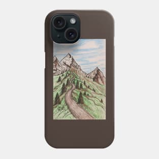 Cabin in the mountains Phone Case