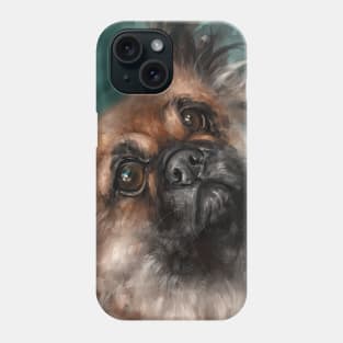 Painting of an Adorable Pekingese Dog Phone Case