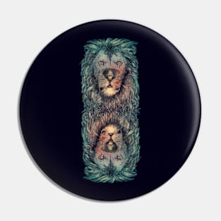 lion illusion Pin