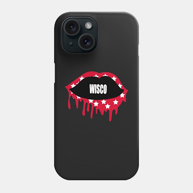 WISCO LIPS DESIGN Phone Case by designs-hj