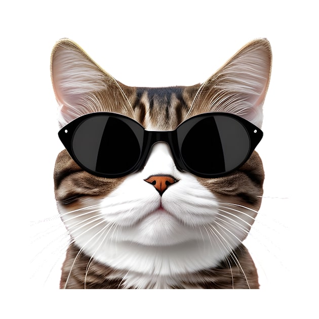 Funny Cat, Cat With Sunglass by Salasala