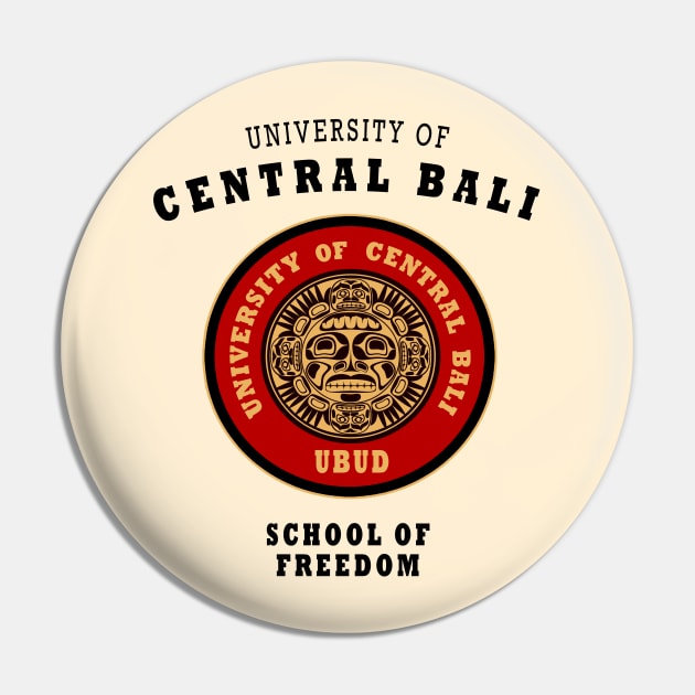 University of Central Bali Ubud Souvenir Pin by Closeddoor