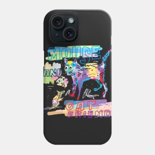 Mouse and Cat Friend Phone Case