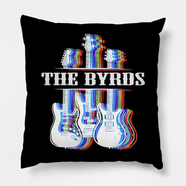 THE BYRDS BAND Pillow by dannyook