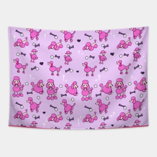 Cute poodles pattern design Tapestry