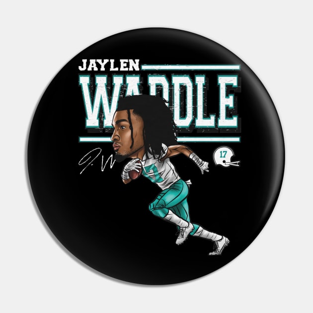 Jaylen Waddle Miami Cartoon Pin by Buya_Hamkac