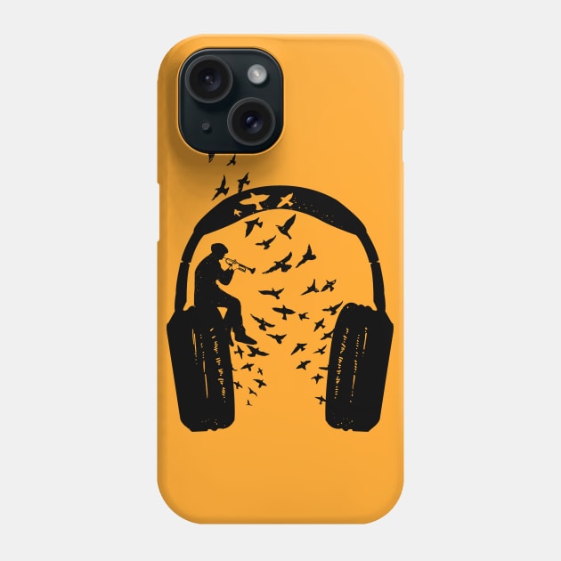 Headphone Bugle Phone Case by barmalisiRTB