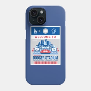 Dodger Stadium Baggage Tag Phone Case