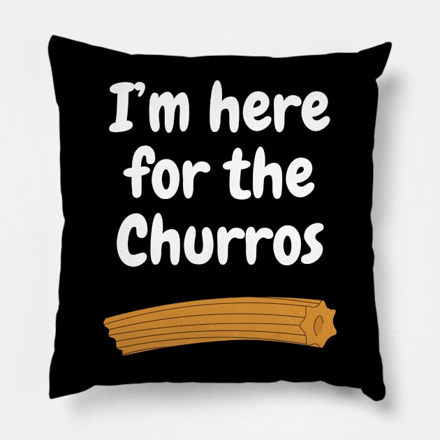 I'm here for the Churros Pillow by We Like Theme Parks