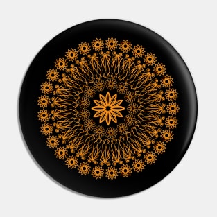 Floral mandala Pin