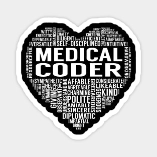 Medical Coder Heart Magnet