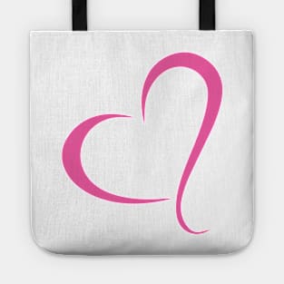 Pink Open Love Hearts Tote