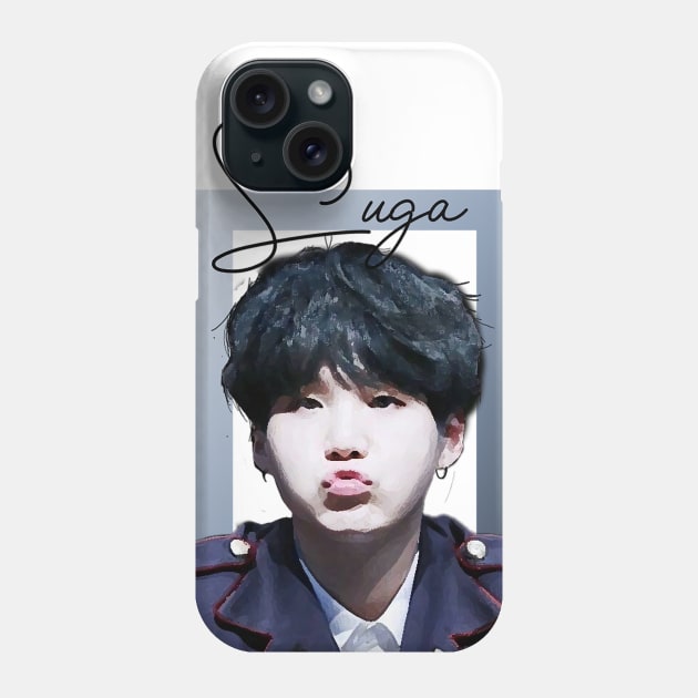 Suga of bts Phone Case by niconeko3