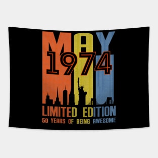 May 1974 50 Years Of Being Awesome Limited Edition Tapestry