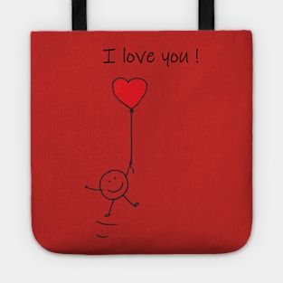 i love you valentine day Tshirt Tote