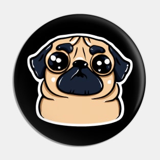 Kawaii Pug Dog Lover Puppy Retro Pin