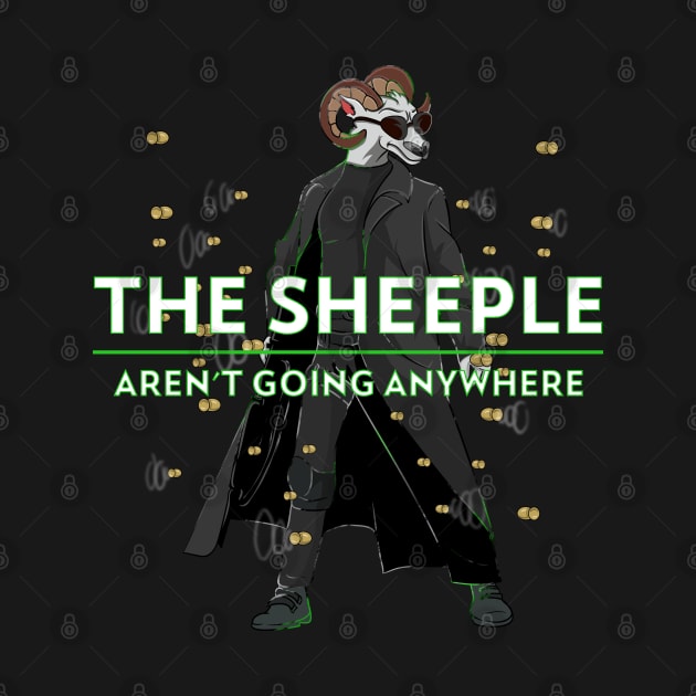 Sheeple arent Going Anywhere Black Sheep by Trendy Black Sheep