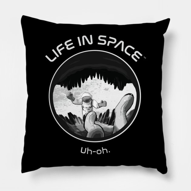 Life in Space: Uh-oh. Pillow by photon_illustration